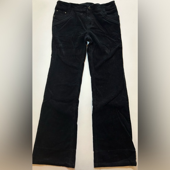 Greendog Black Corduroy Bootcut Pants Girls Size 12 - Picture 1 of 6